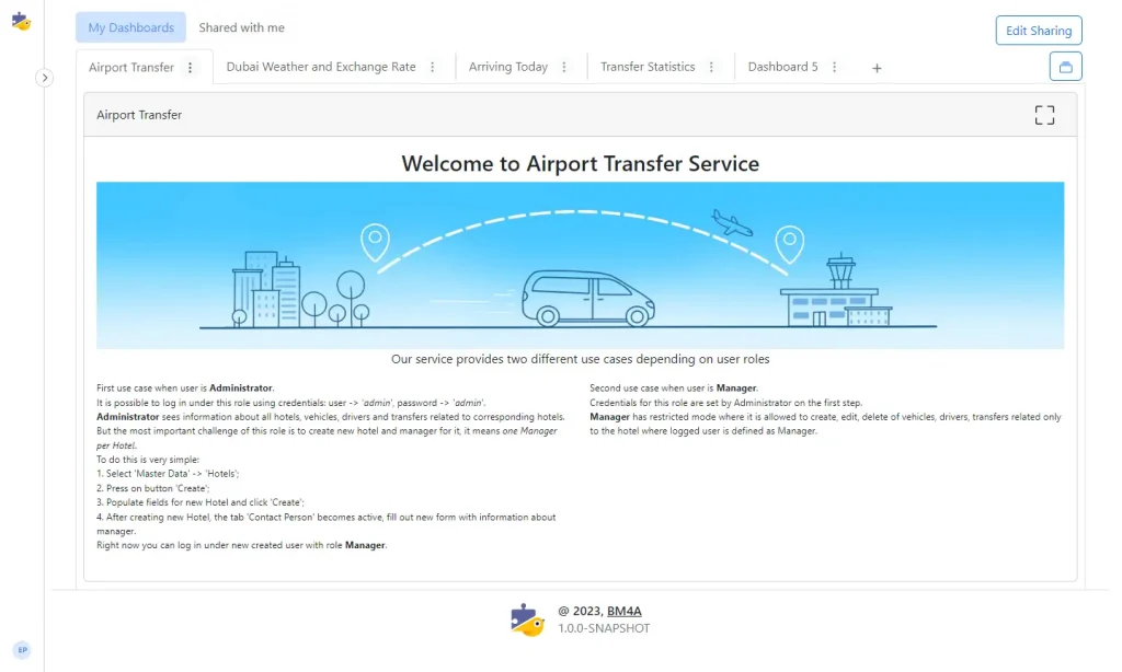 Airport transfer system