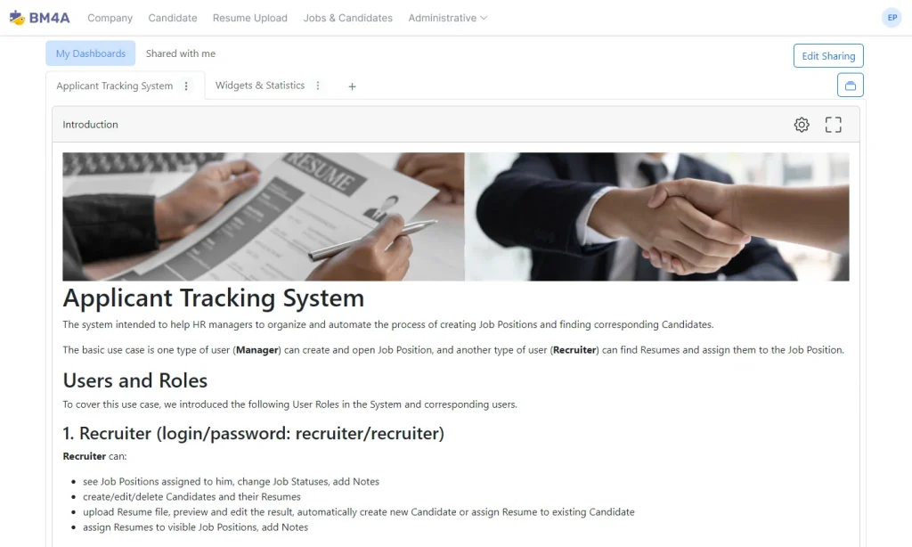 Applicant tracking system