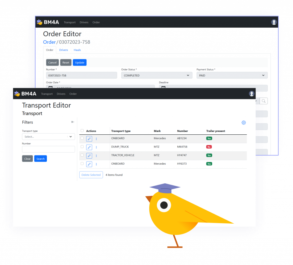 Freight logistics software - BM4A FLS