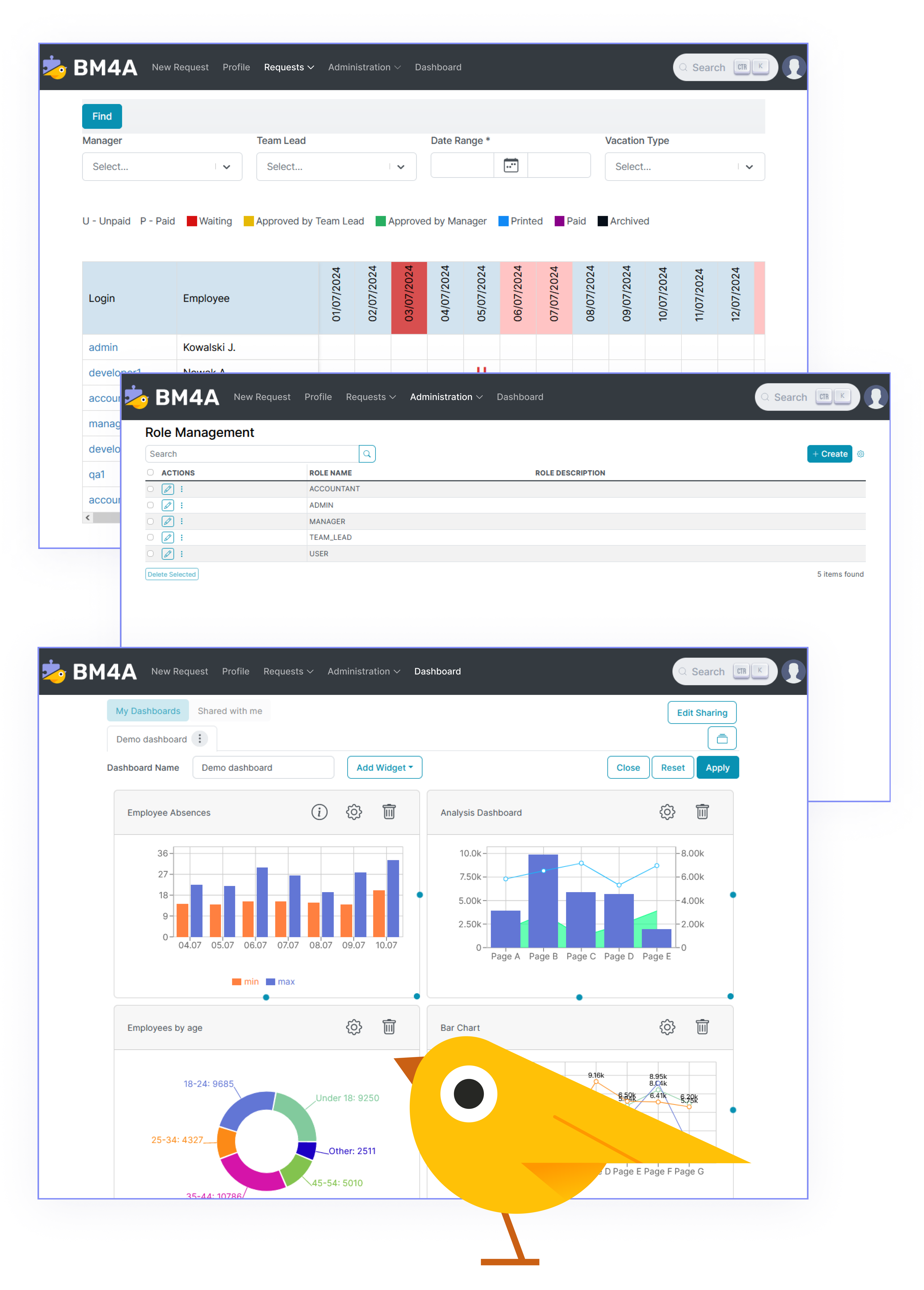 leave and absence management system - BM4A VRM